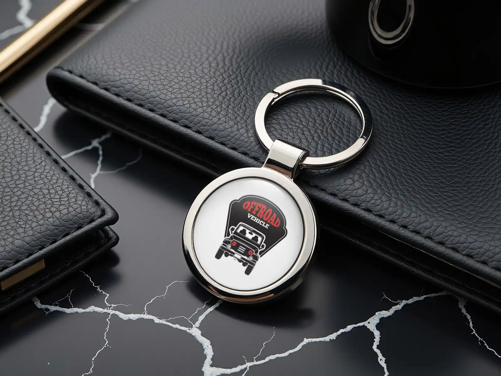 Cute Pet Keyring Ring Metallic Style Premium
